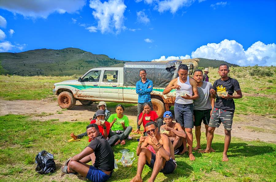 Équipe FAMI en mission de terrain dans le Vakinankaratra